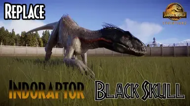 Indoraptor Black Skull (Replacer)  我的第二个模组