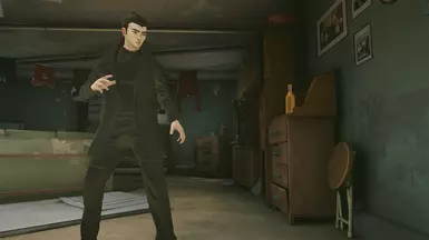 RE6 克里斯黑色西装外套服装