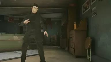 RE6 克里斯黑色西装外套服装
