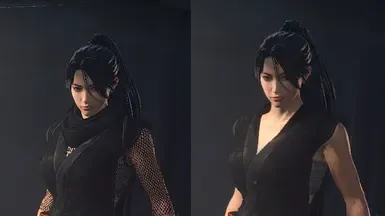 忍者袍(女性)移除渔网 - 围巾 - 隐形