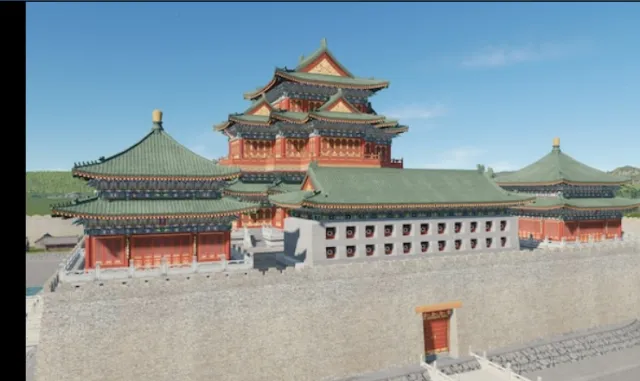 中式古代皇城建筑