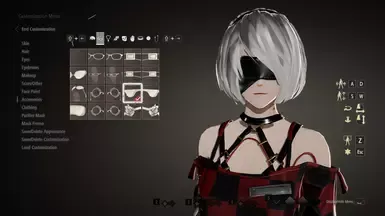 2B 发型和绷带