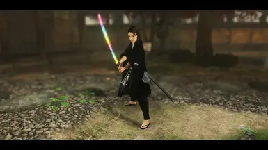 不同颜色的武士刀