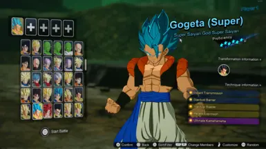 Gogeta (Super) Z colors