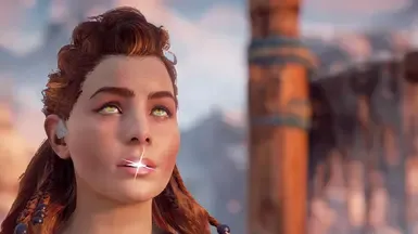 Aloy White Teeth and custom Eyes