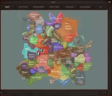 游戏内生物群落地图(彩色版和非彩色版)