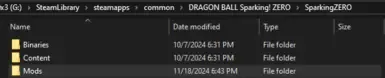 SparkingZERO Mod Loader
