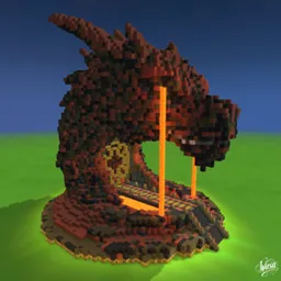 Fire Dragon Head