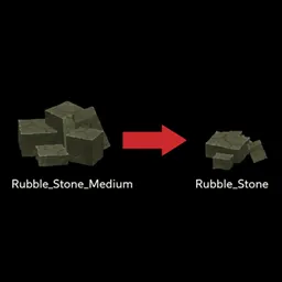 可回收的瓦砾