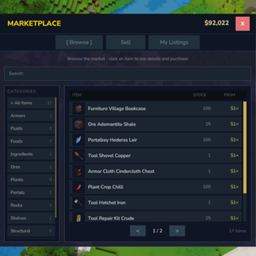 EcotaleMarketplace - 玩家驱动商店