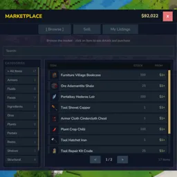 EcotaleMarketplace - 玩家驱动商店