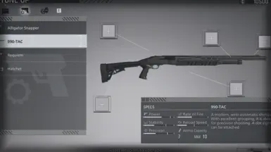 黑色 990-TAC 霰弹枪