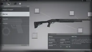 黑色 990-TAC 霰弹枪