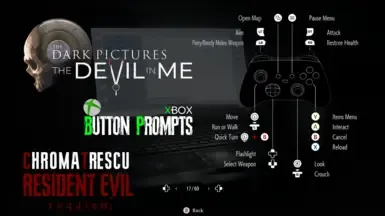 XBOX Series - The Devil in Me UI 按钮提示包