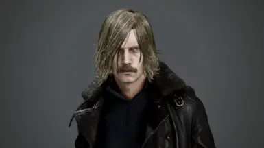 Leon's Villain Hair and Mustache by SirReDeX and Sirgalahad172