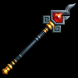 Kagami's Mana Flame Crystal Staff