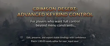 Crimson Desert 按键绑定管理器(user_input.save 编辑器)