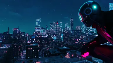 这是一个紫色的多彩之夜