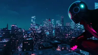 这是一个紫色的多彩之夜