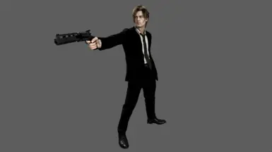 Jet Black Film Noir Costume