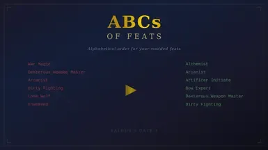 ABCs of Feats