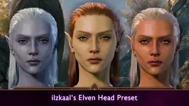 ilzkaal的精灵头部预设