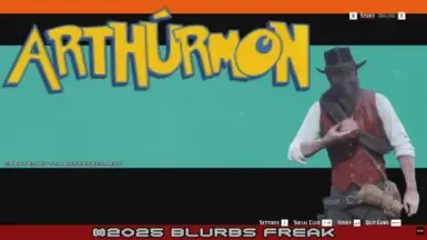 Blurbs Arthurmon 主菜单画面