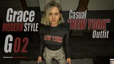 Grace Casual NEW YORK Outfit (MS_G02)