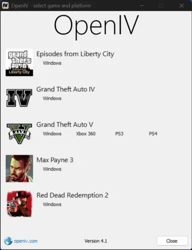 OpenIV 用户界面修复 附加图标