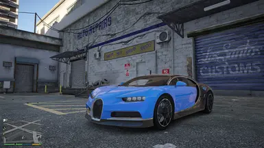 Bugatti Chiron 用于 GTA V Legacy (Add-On)