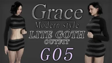 Grace LITE GOTH OUTFIT (MS_G05)