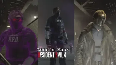 RE4重制版中的里昂面具