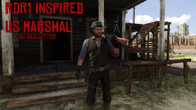 RDR1 风格美国法警服装