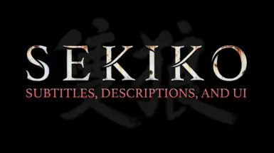 Sekiko - 女性忍者的字幕与用户界面