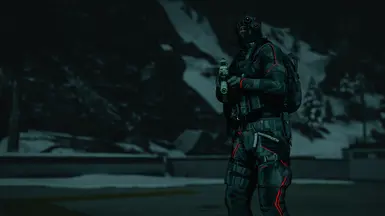 BLACK-RED NIGHT CAMO