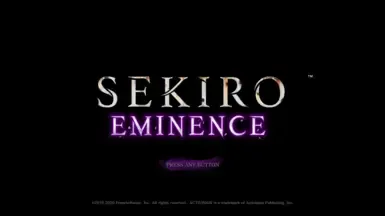 Sekiro Eminence主题 - 新菜单 - 紫色配色方案 - 界面大修