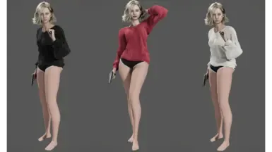 Grace的休闲舒适服装(赤脚)