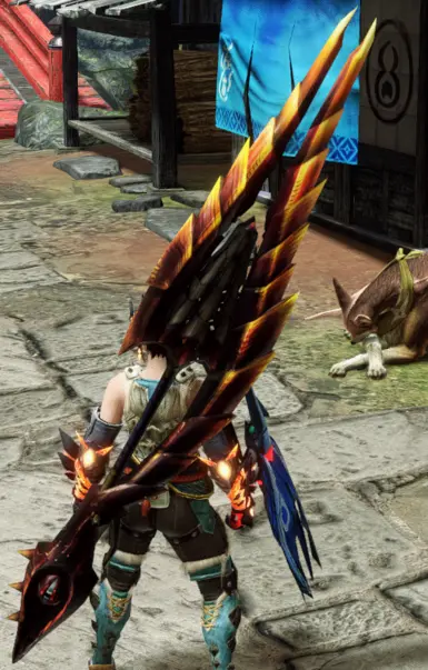 Crimson Fatalis Glaive 来自 MH4U Sunbreak 更新