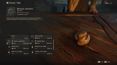 tavern SHOP 中的 ABYSS 物品 - 已更新