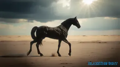 黑色奥尔洛夫快步马