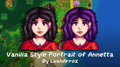 安妮塔肖像与原版风格精灵 Cape Stardew