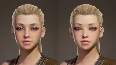 少女女性面部模型与纹理