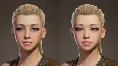 少女女性面部模型与纹理