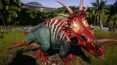 Beasts of the Mesozoic skin for Blackfrog's Styracosaurus