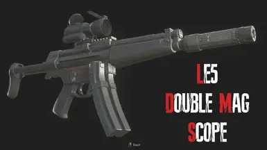 LE5 带瞄准镜 双弹匣 消音器 定制 MP5 无碰撞