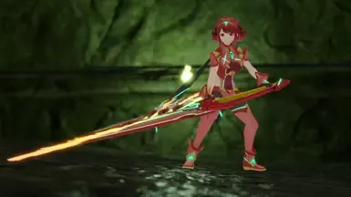 Super Smash Bro Ultimate Pyra with weapon (alternate costumes included)