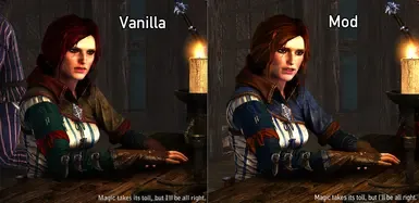 Triss 服装蓝色重涂(符合原作设定)