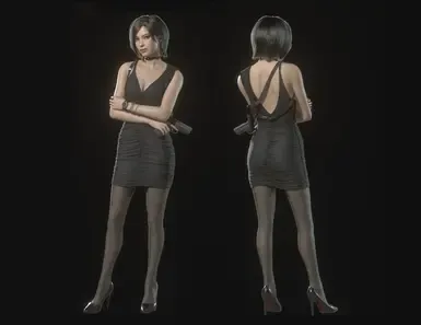 Ada Wong - 黑色无胸垫内衣式连衣裙