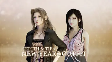 Aerith 和 Tifa 的花卉服装