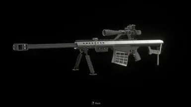 带有消音器的巴雷特M82A1